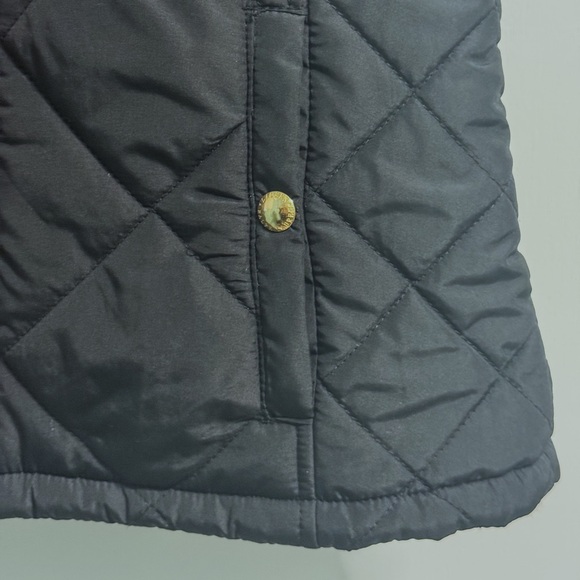 Lauren Ralph Lauren Quilted Vest Black Red Lined Women’s S Equestrian Prep Style - Picture 6 of 14